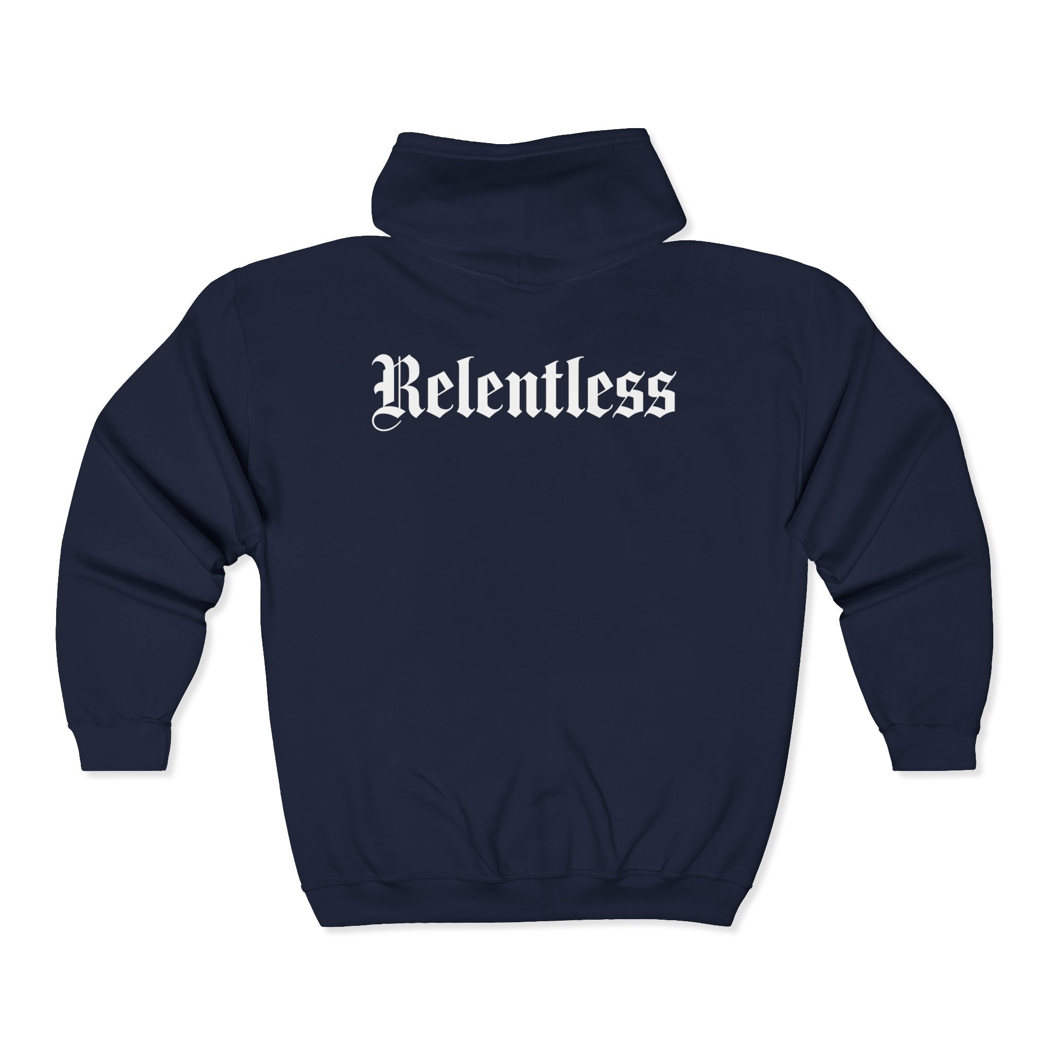 Relentless Zip Hoodie Back Print – YourLifestyle Apparel