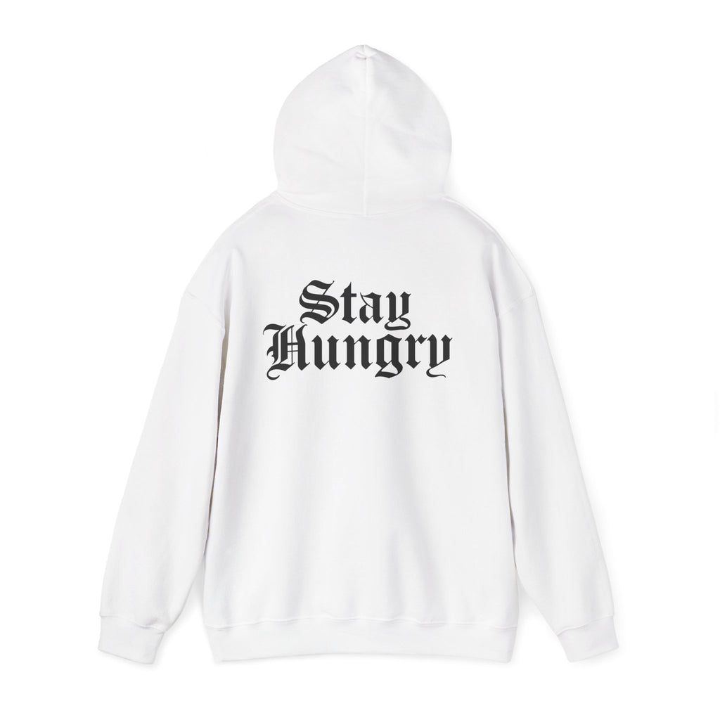 Stay Hungry Hoodie – Back Print | Motivational Unisex Hoodie (Light Edition)