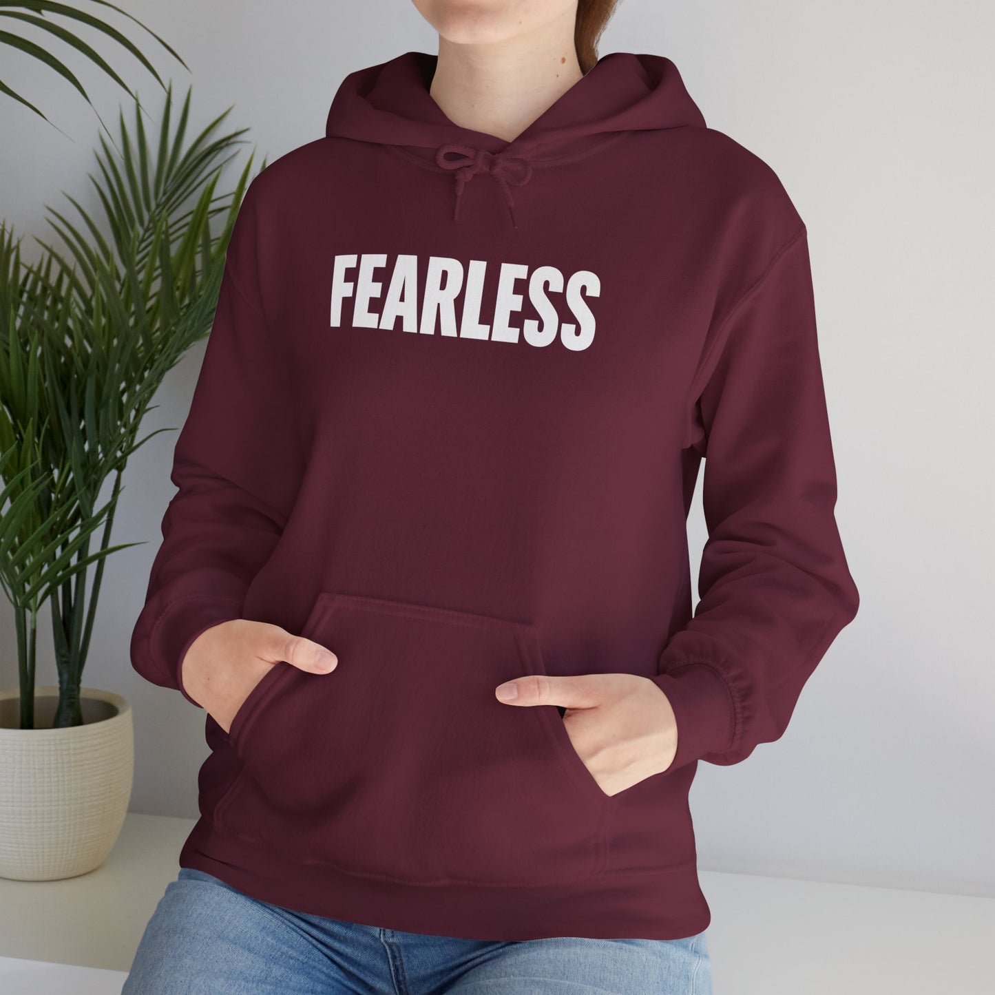 FEARLESS Hoodie – Clean Front Statement (Unisex) | YourLifestyle