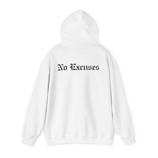 No Excuses – Old English Backprint Hoodie (Unisex)