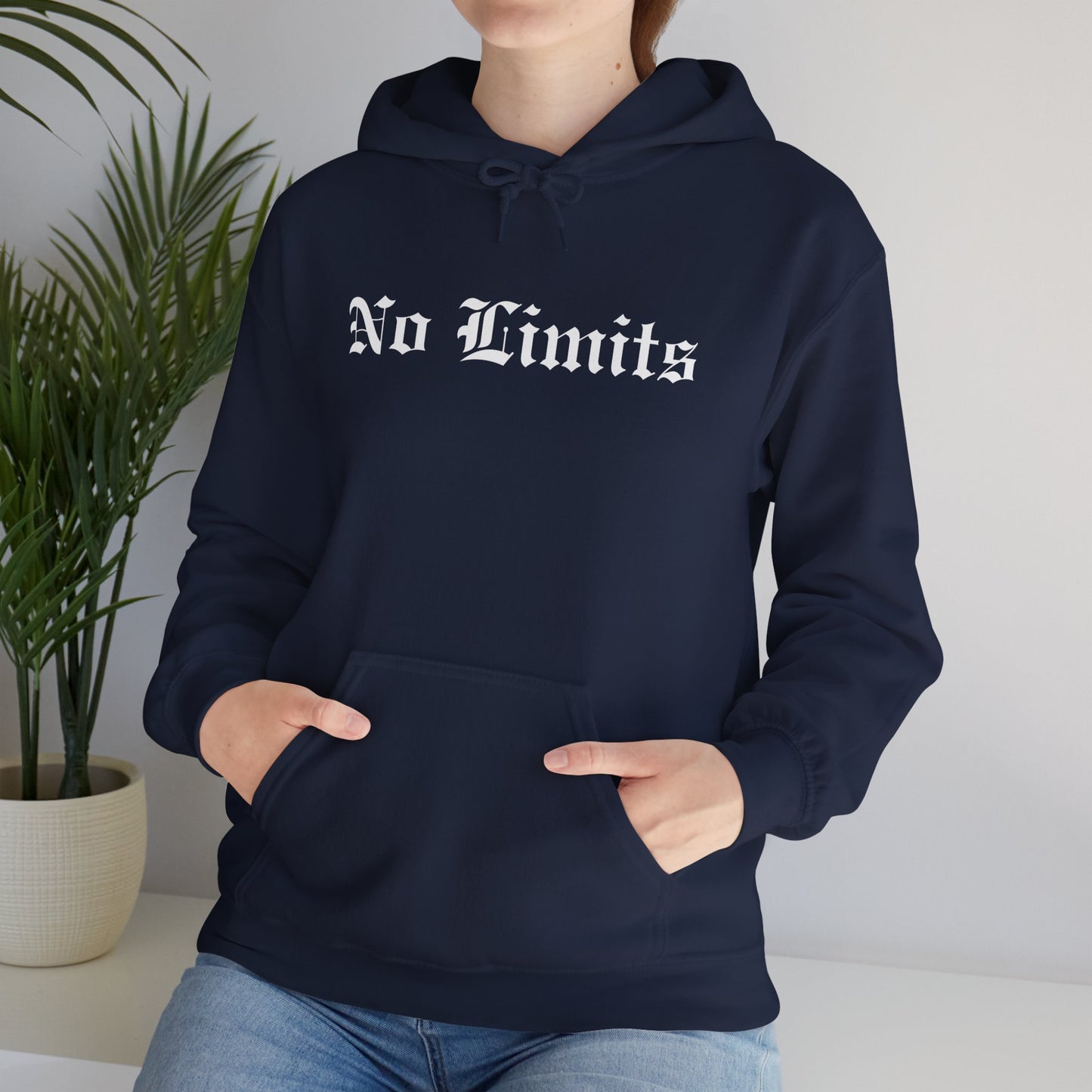 No Limits Hoodie – Old English Front Print | YourLifestyle Apparel