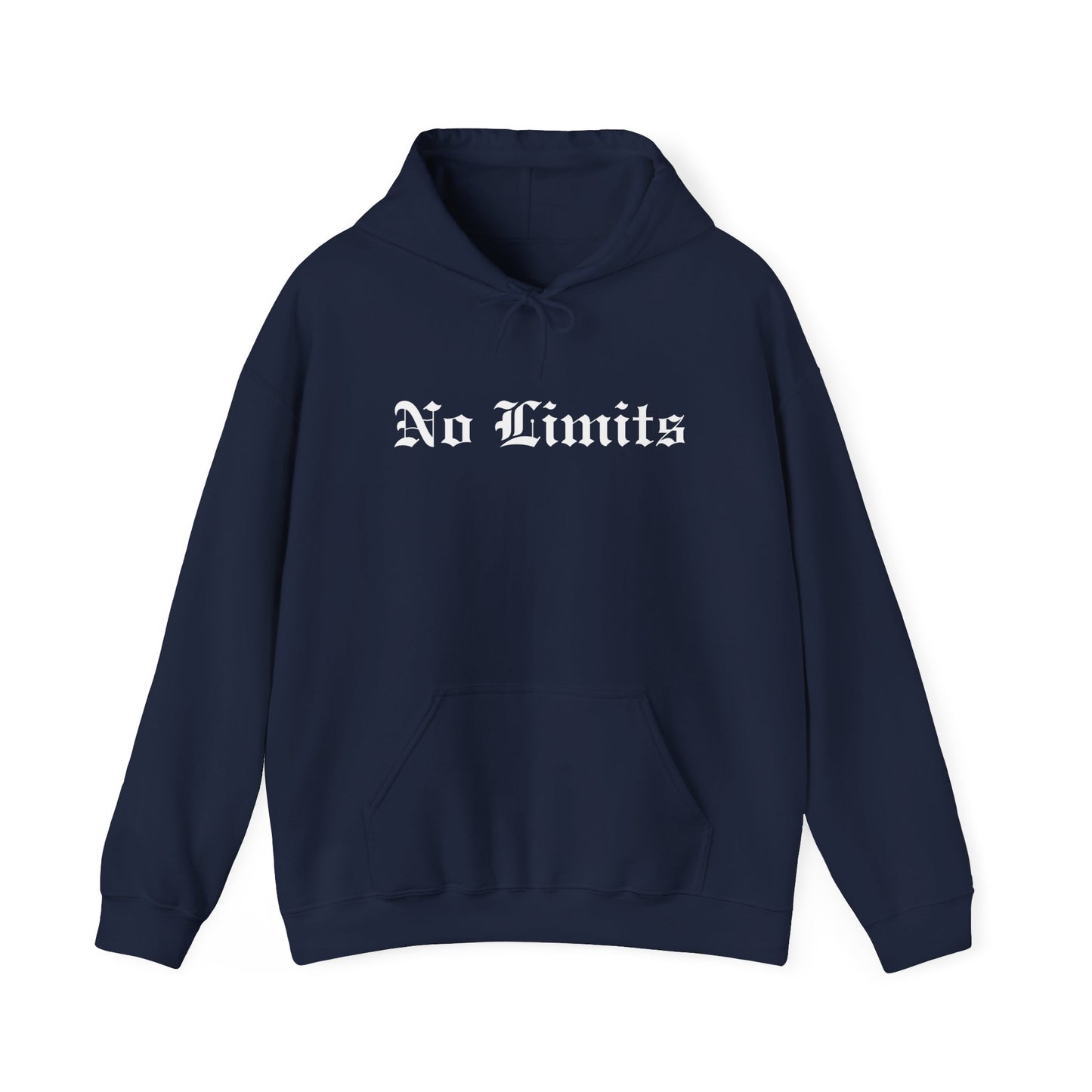 No Limits Hoodie – Old English Front Print | YourLifestyle Apparel