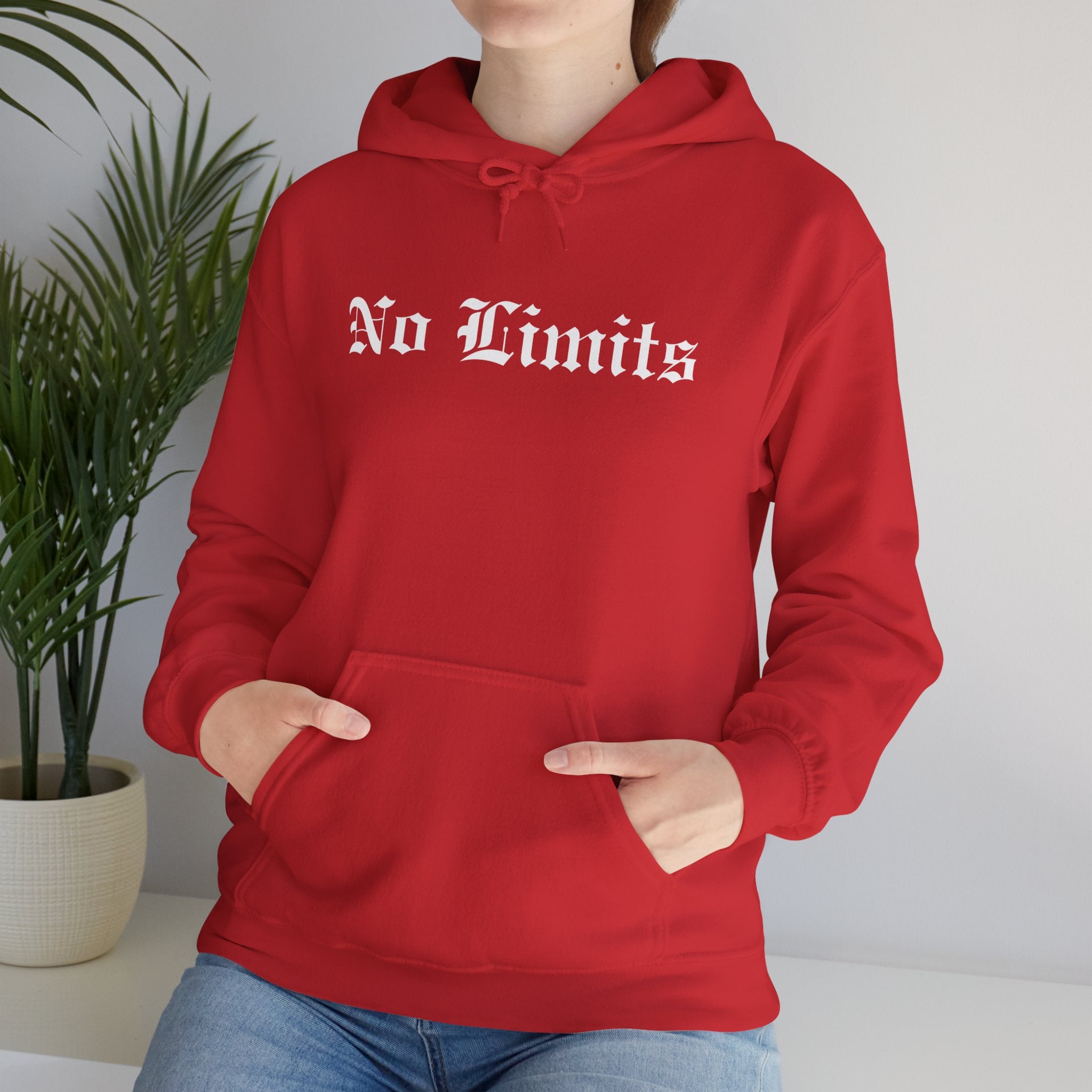 No Limits Hoodie – Old English Front Print | YourLifestyle Apparel