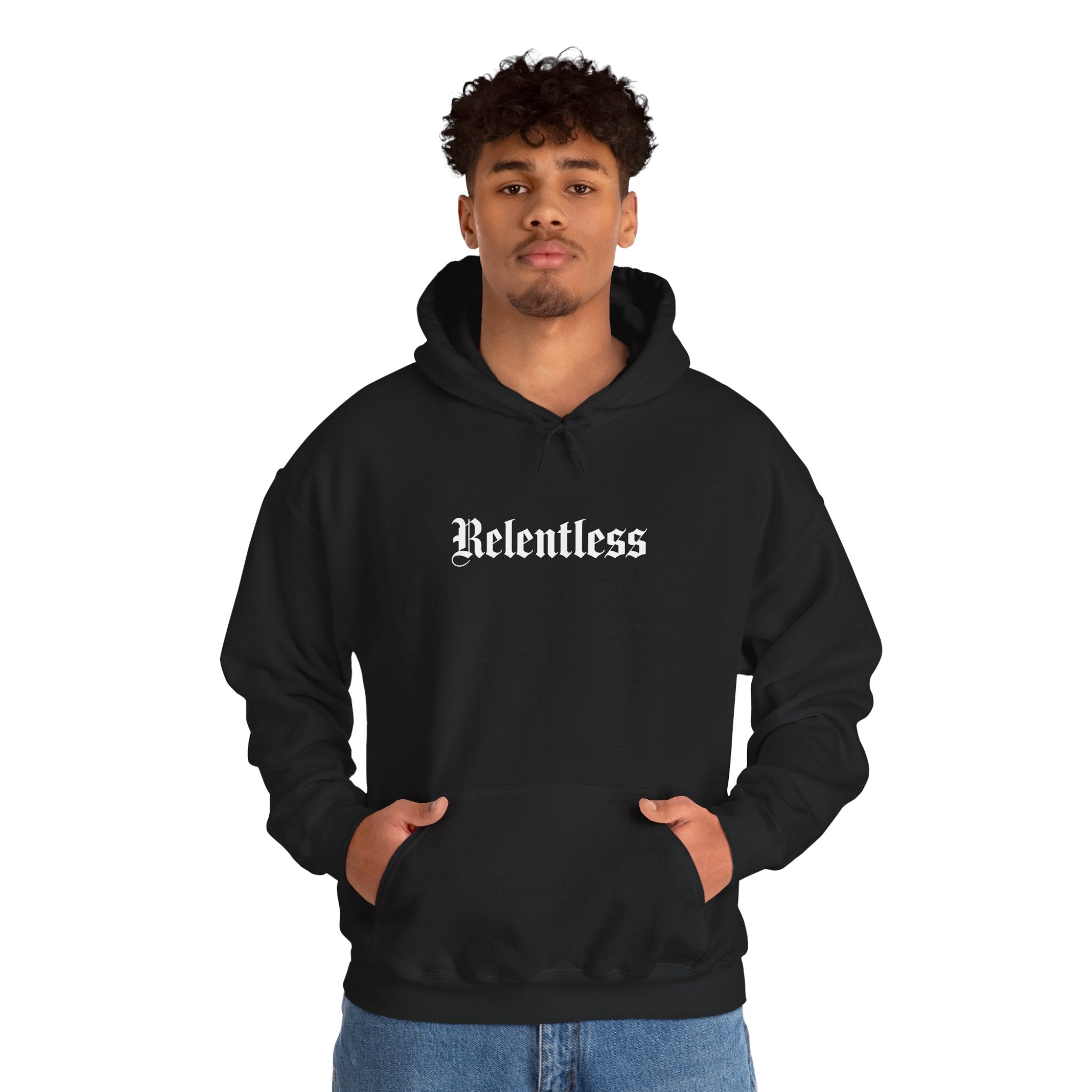 Relentless Hoodie Front Print – YourLifestyle Apparel (Unisex)