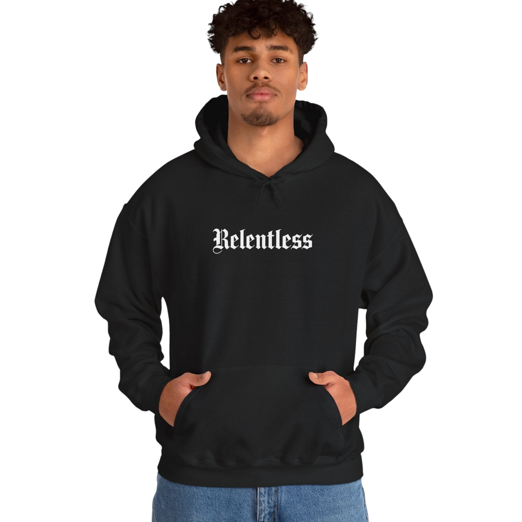 Relentless Hoodie Front Print – YourLifestyle Apparel (Unisex)