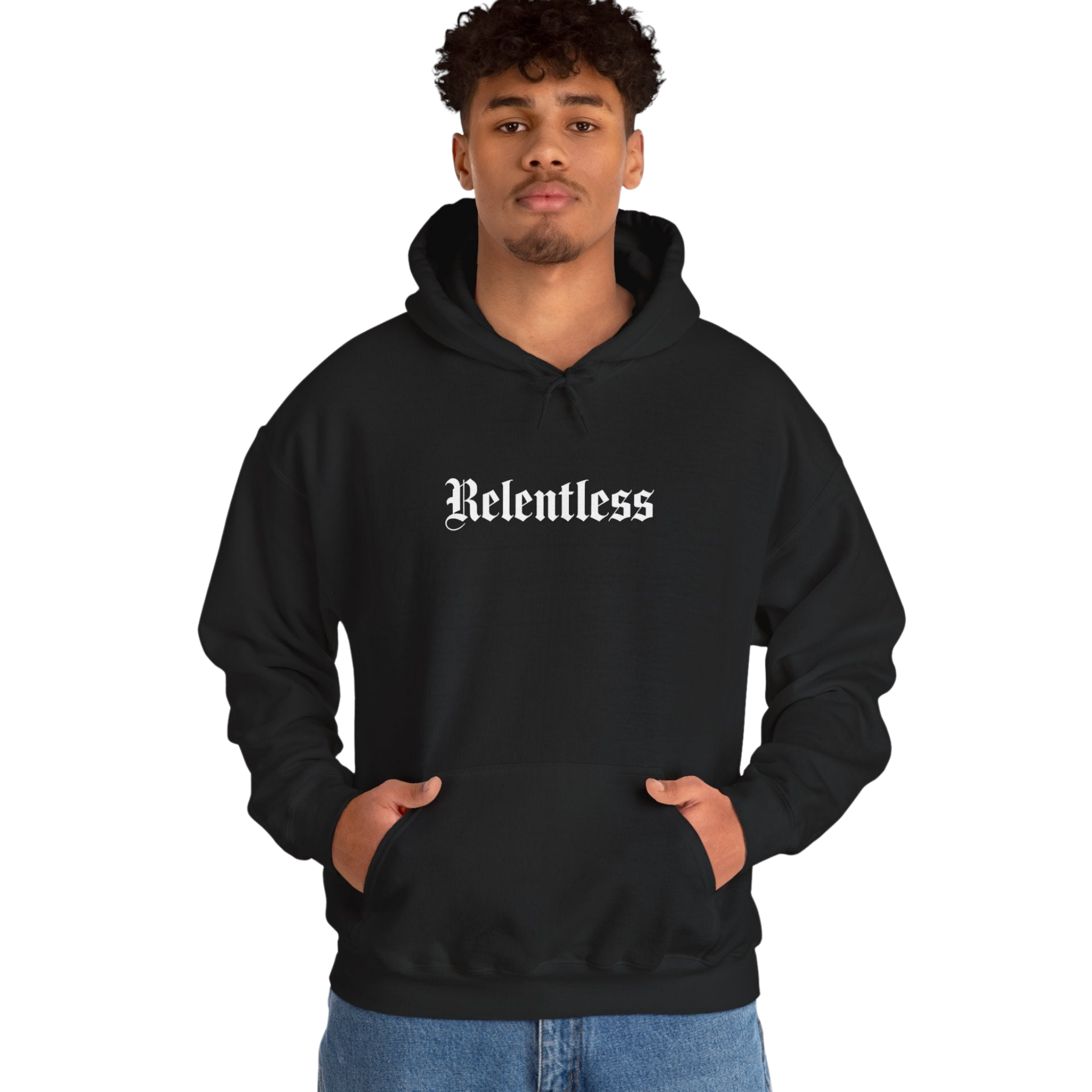 Relentless Hoodie Front Print – YourLifestyle Apparel (Unisex)