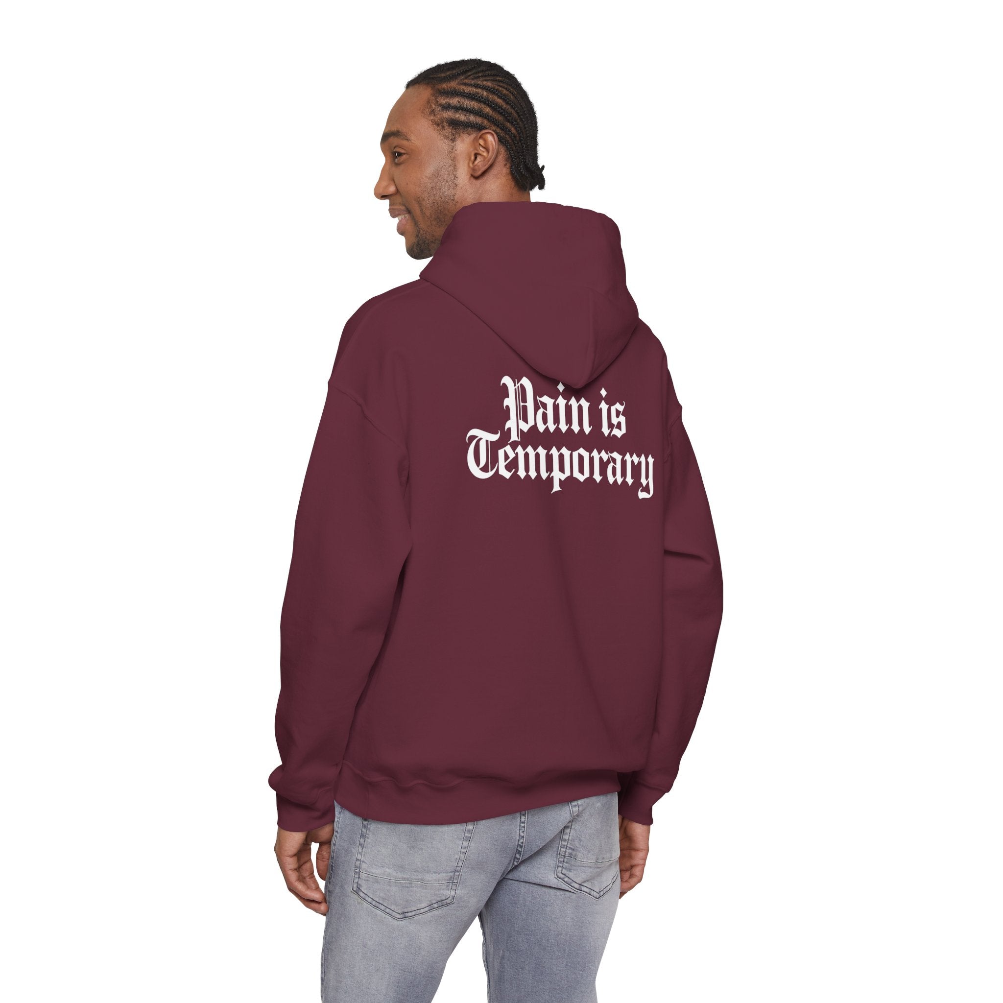 Pain is Temporary Hoodie Back Print – YourLifestyle Apparel